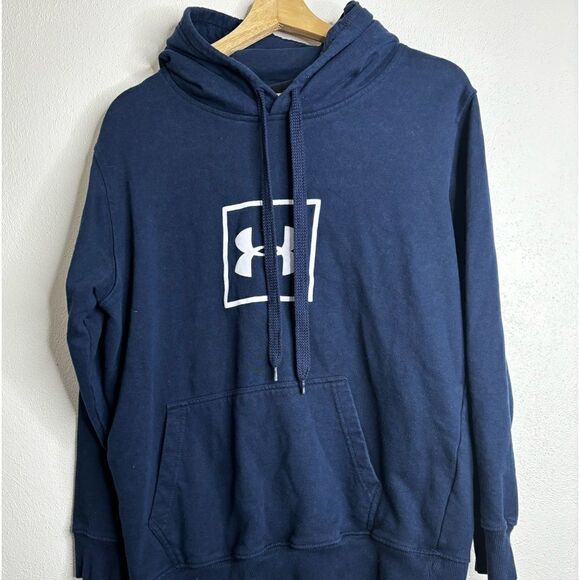 Under armour pullover hoodie men’s size medium blue - Picture 1 of 8